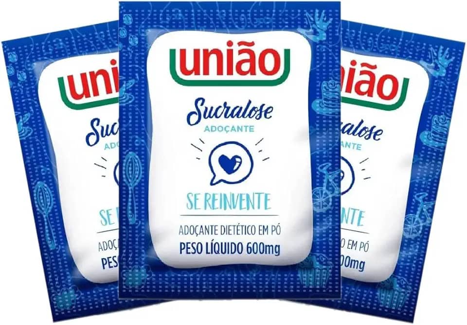 Adoçante União Sucralose Sache 100 Saches De 600mg Adoçante Uniao Diet Kits na Web