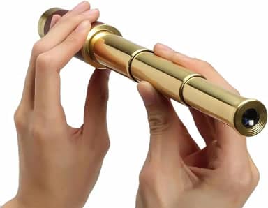 Telescópio monocular à prova d'água, 25x30 monóculos de luneta telescópica monocular para adultos acampamento marítimo ao ar livre de latão