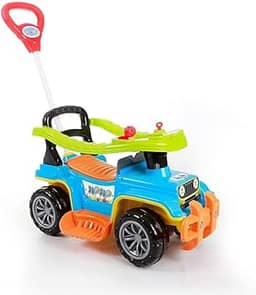 Quadriciclo Infantil, para Menino e Menina, com Haste, Maral, Jip Jip Multicolorido