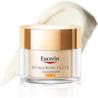 EUCERIN Creme Facial Anti-idade Firmador Dia FPS 30 50ml, Elasticity, Pele Madura, Hyaluron-Filler, Ácido Hialurônico, Antirrugas