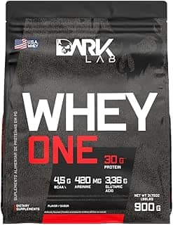 Whey One Concentrado Dark Lab Refil 900g, Chocolate, Ganho de Massa Muscular
