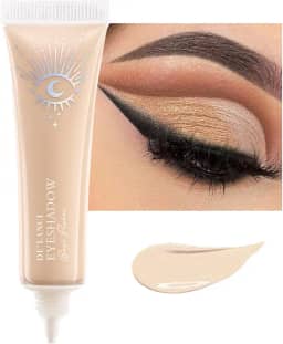 ecofavor Primer Para Sombra Matte, Sombras De'Lanci Professional Makeup À Prova D'Água De Longa Duração, Sem Vincos, Anti-Idade, Realça As Cores Das Pálpebras, Mulheres Mais Velhas - Nude...