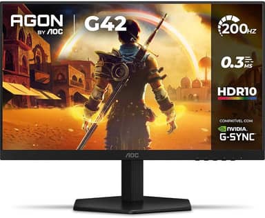 Monitor Gamer AOC AGON G42 24" 200Hz 0,3ms IPS HDR10 NVIDIA G-Sync 24G42HE