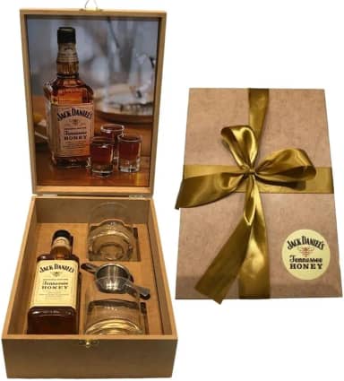Box Whisky Mel 375ml + 2 Copos + Dosador