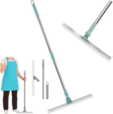 Rodo de Silicone Multiuso com Cabo Extensível, 50cm, Rotação 180°, Ajustável 50 cm de Largura, 63 - 102 cm de Comprimento Vassoura Mágica- THREE BROTHERS