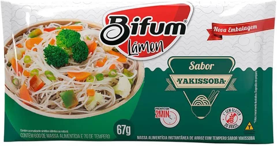 Macarrão Instantâneo Yakissoba Carne Bifum 67g