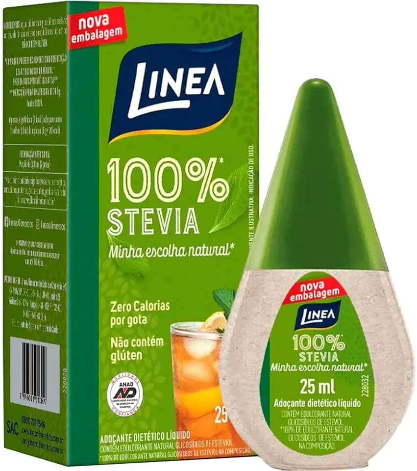 Linea Adoçante Líquido 100% Stevia 25ml