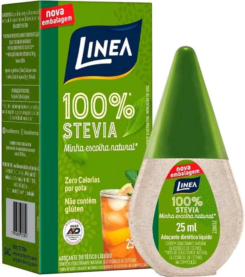 Linea Adoçante Líquido 100% Stevia 25ml