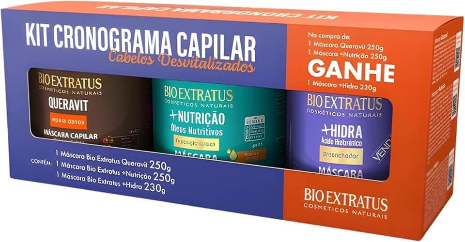 Kit Cronograma Capilar Bio Extratus Cabelos Desvitalizados