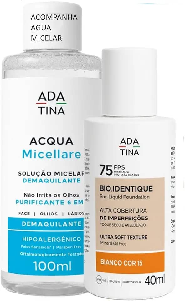 Base Líquida Serum Anti-Melasma Bio Identique FPS 75 Ada Tina Trata manchas Melasma Rugas (Miele 35) + Necessarie