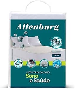 Protetor Colchão c/Elástico Imp. Sono e Saúde - Branco - Casal