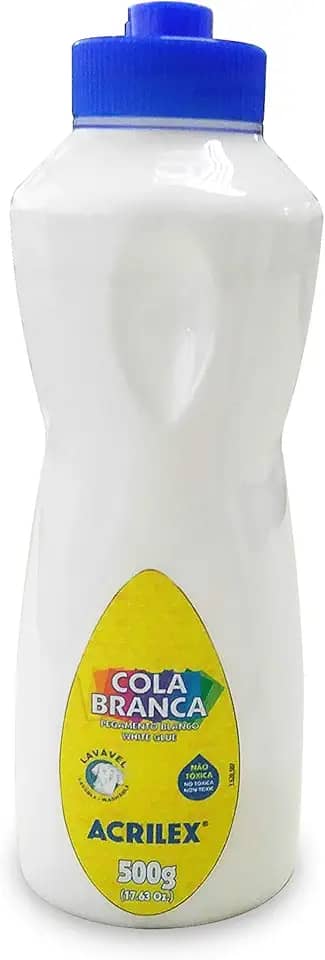 Cola 500 g, Acrilex, 02850, Branco