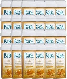 Depil Bella Kit Cera Depilatória Roll-on Mel, 100g, 24 Unidades