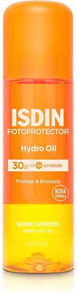 ISDIN Protetor Solar Corporal e Bronzeador HydroOil FPS 30 - 200ml