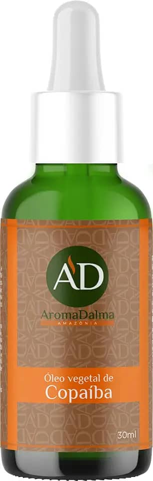 Óleo Vegetal De Copaíba Da Amazônia - Prensado a Frio, 100% Puro e Vegano | HIdratação Intensa e Anti-inflamatório 30ml - Aroma D’alma