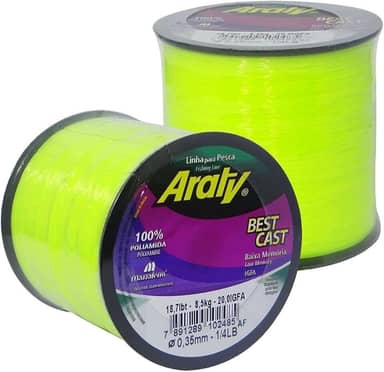 Linha de Monofilamento Araty Best Cast - Vários Tamanhos e Espessuras