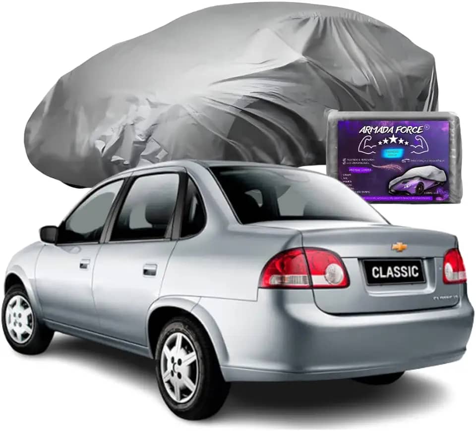 Capa Para Carro Corsa Classic Sedan Impermeável com Forro Central