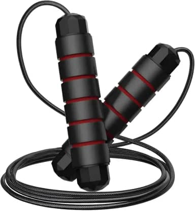 Corda De Pular Speed Ajustável De 3 Metros Com Rolamento e Cabo De Aço RevestidoRope Profissional Fitness Premium