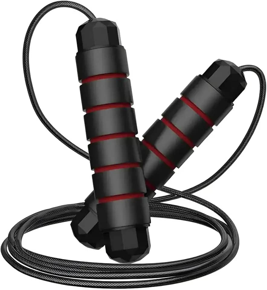 Corda De Pular Speed Ajustável De 3 Metros Com Rolamento e Cabo De Aço RevestidoRope Profissional Fitness Premium