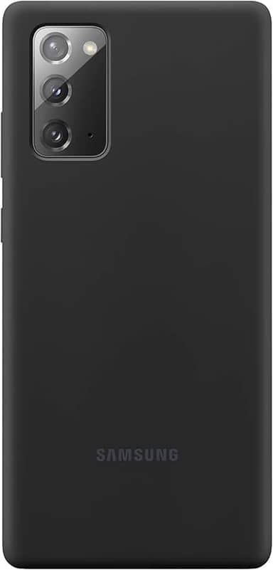 Capa Protetora Silicone Preta Galaxy Note 20