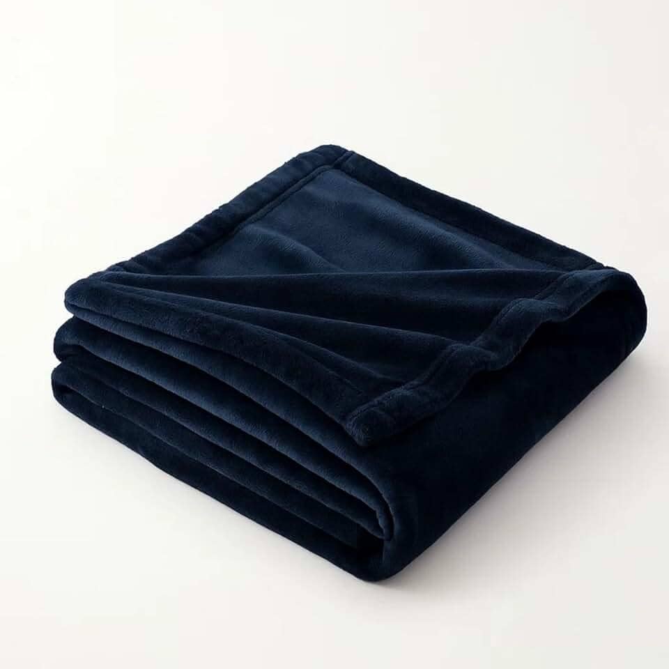 Cobertor Manta Celta Casal Decorativa 2,00x1,80 (Azul Marinho)