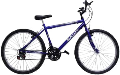 Bicicleta Aro 26 Quadro Aço 18 Marchas Rodas Alumínio Freio V-Brake Adulto Infantil