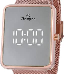 Relógio Feminino Champion Digital Espelhado Rosé CH40080Z