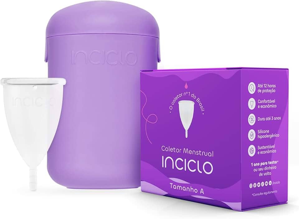 Coletor Menstrual Inciclo + Cápsula Esterilizadora Lavanda (A (a partir de 30 anos e ou com filhos))