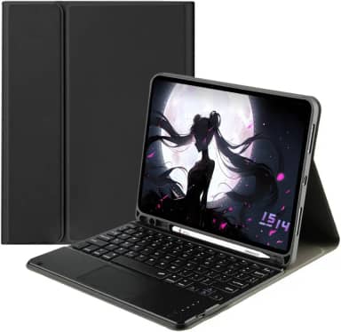 Capa Para Tablet Com Teclado Bluetooth Para Samsung Tab S6 Lite 10.4 Polegadas (Preto, Teclado de toque)