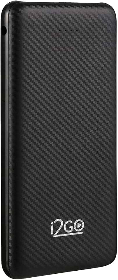 I2GO, Carregador Portátil (Power Bank) 10000mAh, 2 Saídas USB + 1 Saída/Entrada USB-C, Preto, i2GO Plus