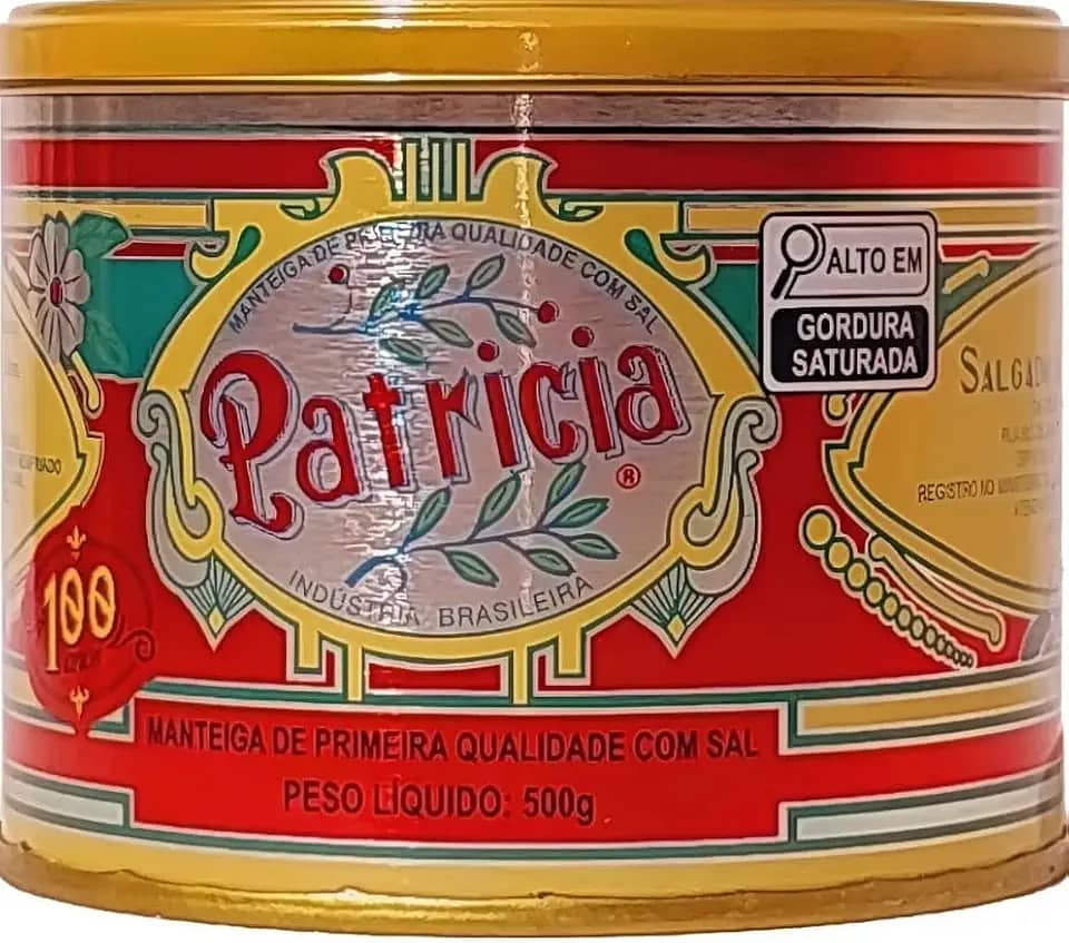 Manteiga Mineira Patricia com Sal, Lata 500g