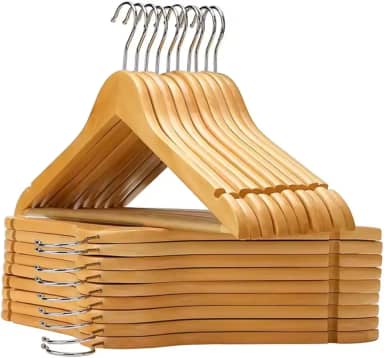 Cabide Madeira variações Preto ou Marfim (50, Marfim)