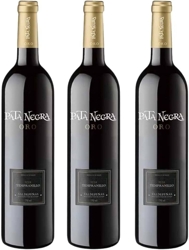 Kit 3 Vinhos Tinto Espanhol Pata Negra Oro Tempranillo 750ml
