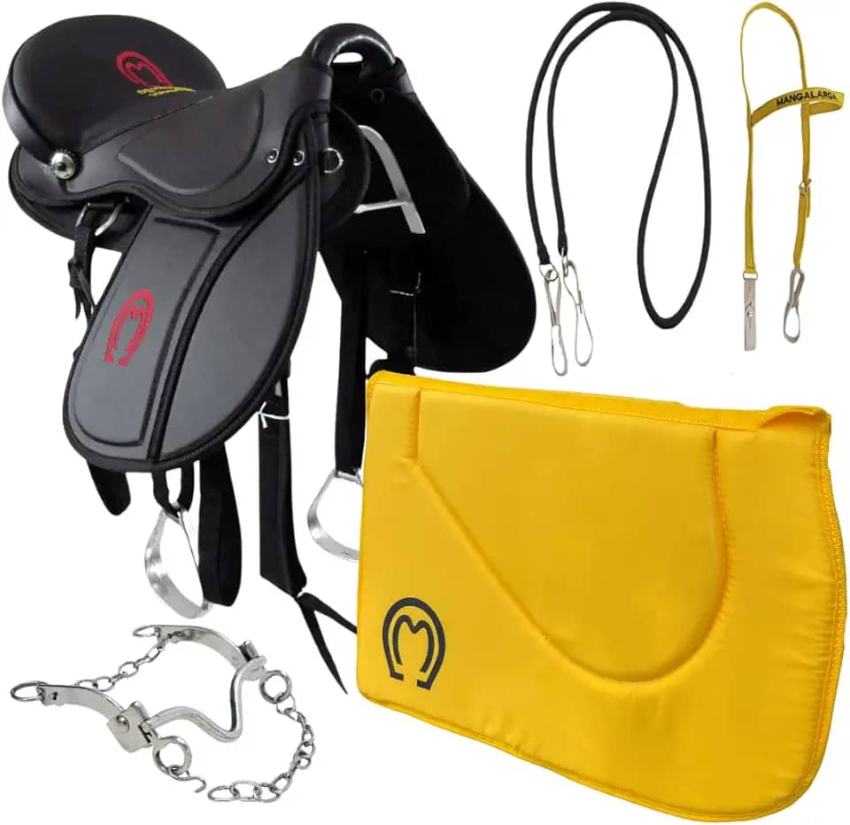 Sela para Cavalo Mangalarga + Kit Completo Pronta para Uso (Amarelo)