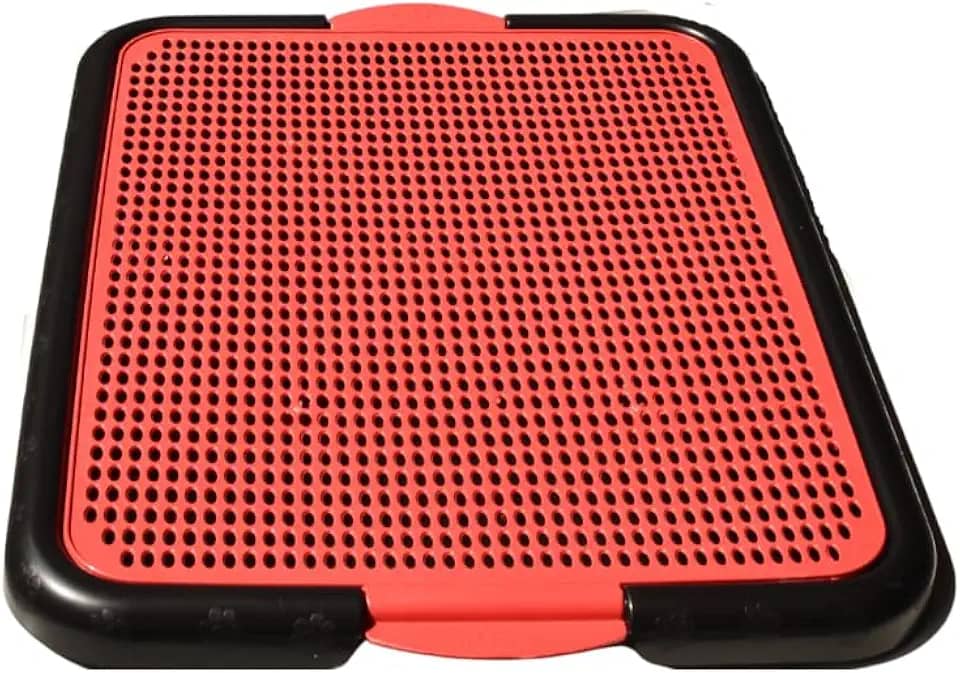 MY PET BRASIL Sanitário para Cães, Xixi Dog, sanitário canino sanitário higiênico para cães, Vermelho