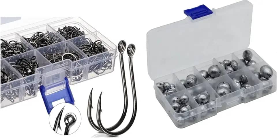 Kit 600 Anzóis E Kit Chumbada Para Pesca!