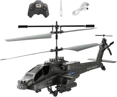 Colaxi Helicóptero de controle remoto rc helicóptero rc avião com luzes giroscópio estabilizador para adulto iniciante crianças aniversário, verde