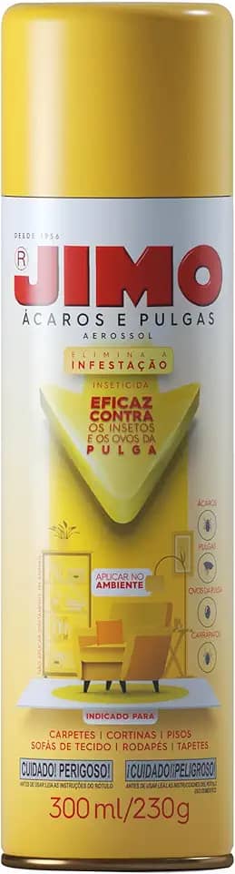 JIMO Combate �caros Pulgas Carrapatos Interrompe Crescimento Sem Fragr�ncia Aerossol 300ml