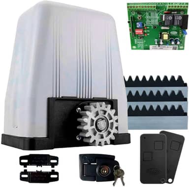 Motor Para Portão Eletrônico DZ4 Sk 36 1/3 de HP 800kg Rossi 3 Metros de Cremalheira (220)