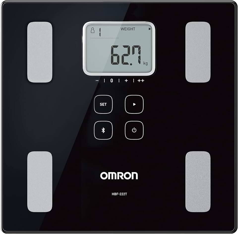 OMRON Balança Digital de Controle Corporal Bioimpedância com Bluetooth HBF-222T