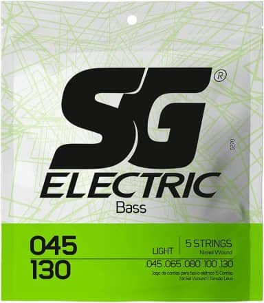 Encordoamento 045 SG, Níquel, para Baixo 5 Cordas