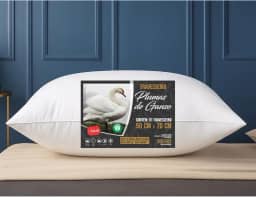 Travesseiro Pena de Ganso Pluma de Ganso Alto Macio Antialergico Ortopedico Original