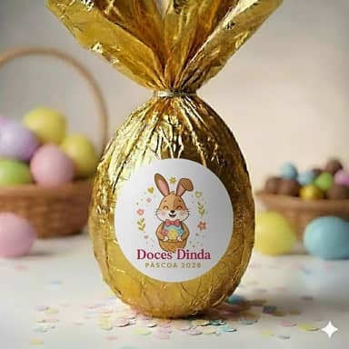 Ovo de Páscoa Tradicional com bombons Artesanal Doces Dinda (1 kg)
