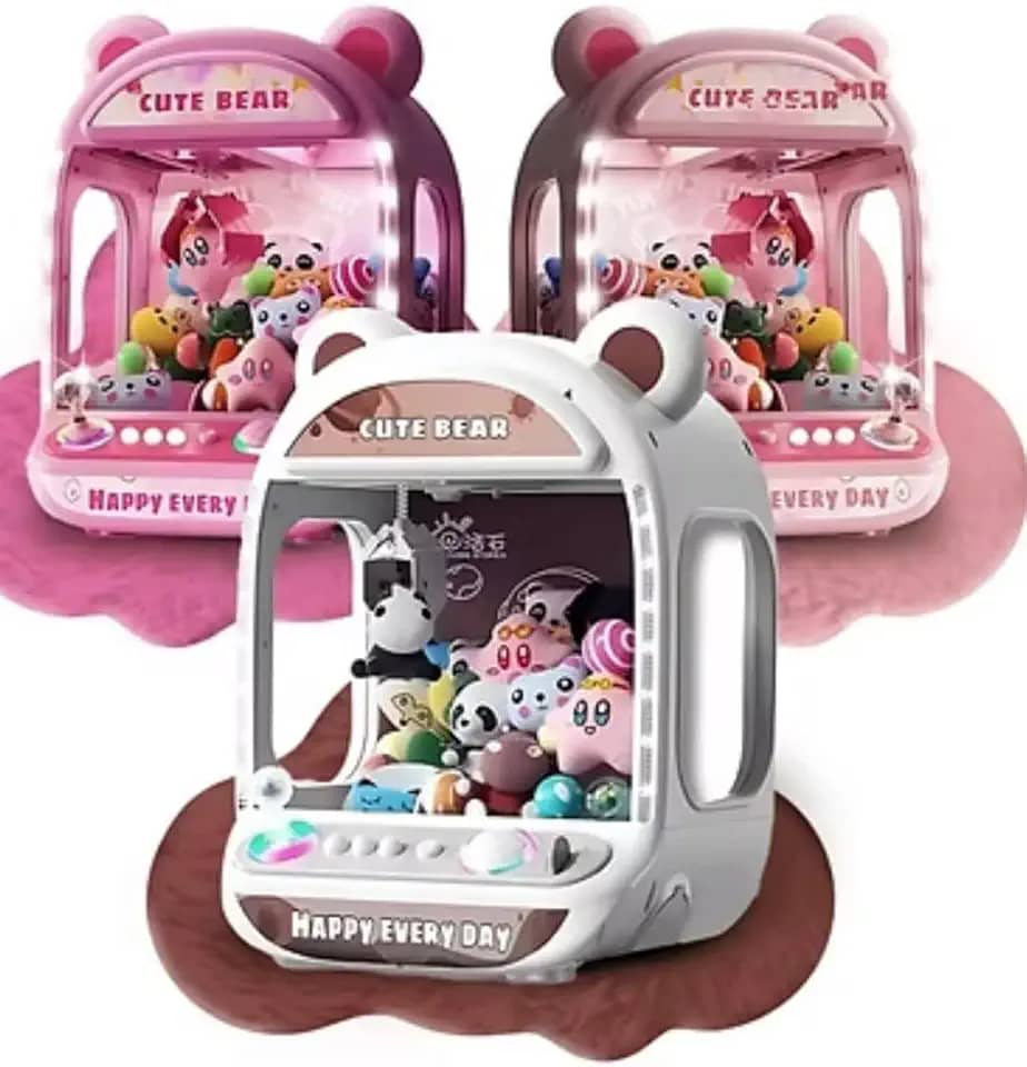 Mini Máquina de Pegar Bichinho Infantil – Brinquedo Interativo com Luzes e Sons | Diversão para Crianças, Festas e Dia das Crianças