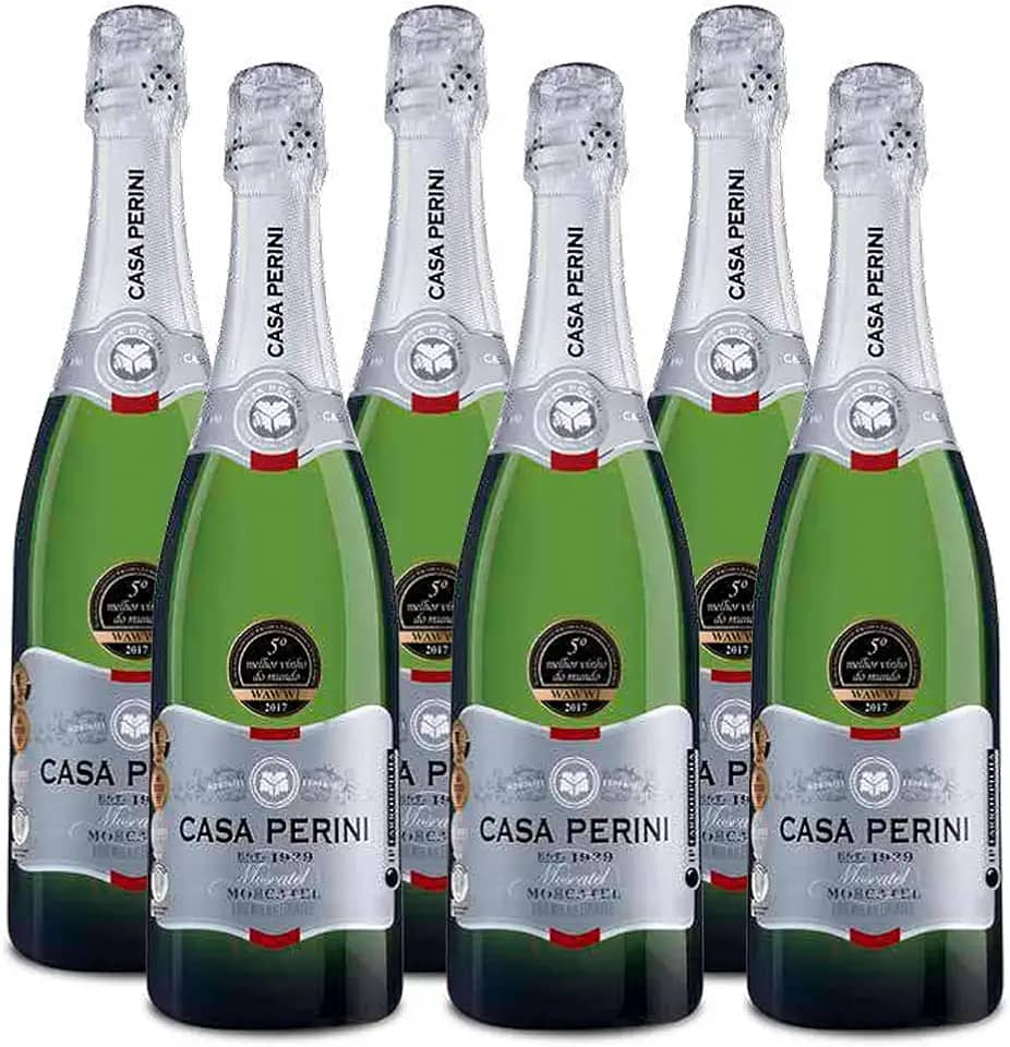 Kit 6 Espumantes Casa Perini Moscatel 750 ml