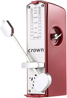 Metrônomo Mecânico, Romacci Mini Metrônomo Mecânico Portátil Metrônomo Universal de 11 cm de Altura para Piano Guitar Violino Ukulele Instrumento Musical de Cítara Chinesa