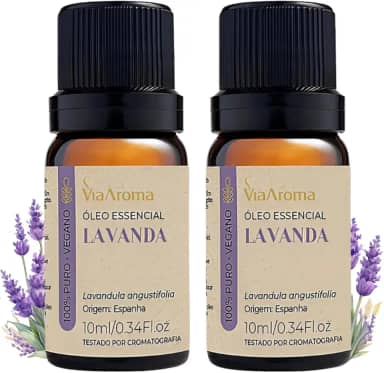 Kit 2 Óleo Essencial de Lavanda 100% Puro Via Aroma