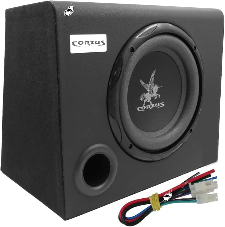 Caixa Som Automotivo Amplificada Subwoofer 8 200W Rms Corzus CXS200-8 com Módulo Mono