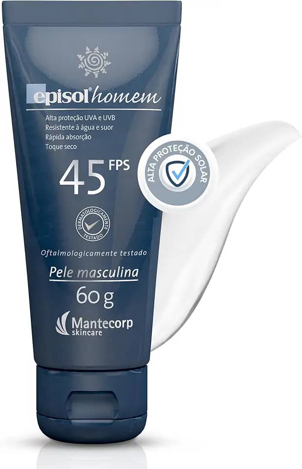 Protetor Solar, Homem FPS 45, 60g, Episol, Mantecorp Skincare, Multicor