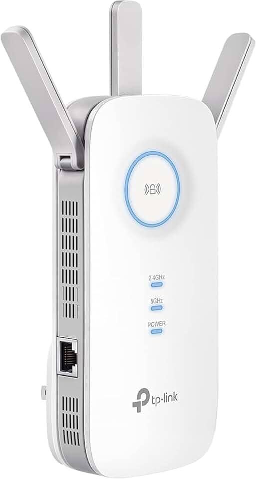 TP-Link Extensor WiFi AC1900 (RE550), cobre até 2800 pés quadrados e 35 dispositivos, repetidor sem fio de banda dupla de 1900 Mbps, reforço de Internet, porta Ethernet Gigabit